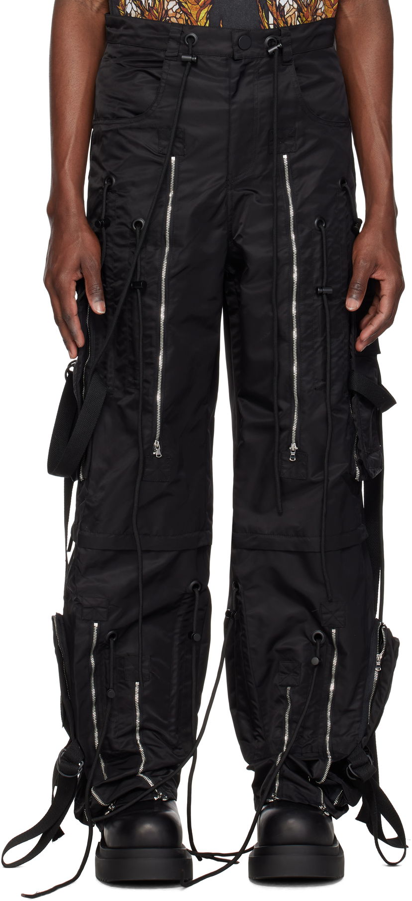 Cargo byxor Who Decides War Who Decides War String Theory Cargo Pants Svart | 1121090002SS25