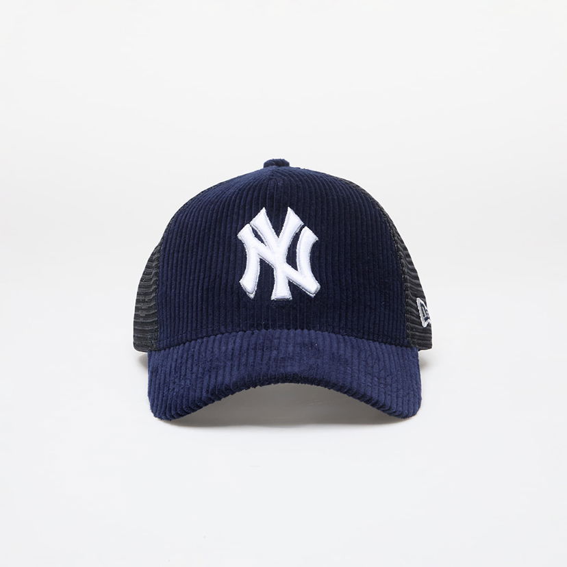 Keps New Era New York Yankees MLB Cord 9FORTY E-Frame Adjustable Trucker Cap Navy Universal Mörkblå | 60565523