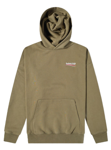 Sweatshirt Balenciaga Oversized Political Campiagn Hoody Grön | 620973-TKVI9-2463