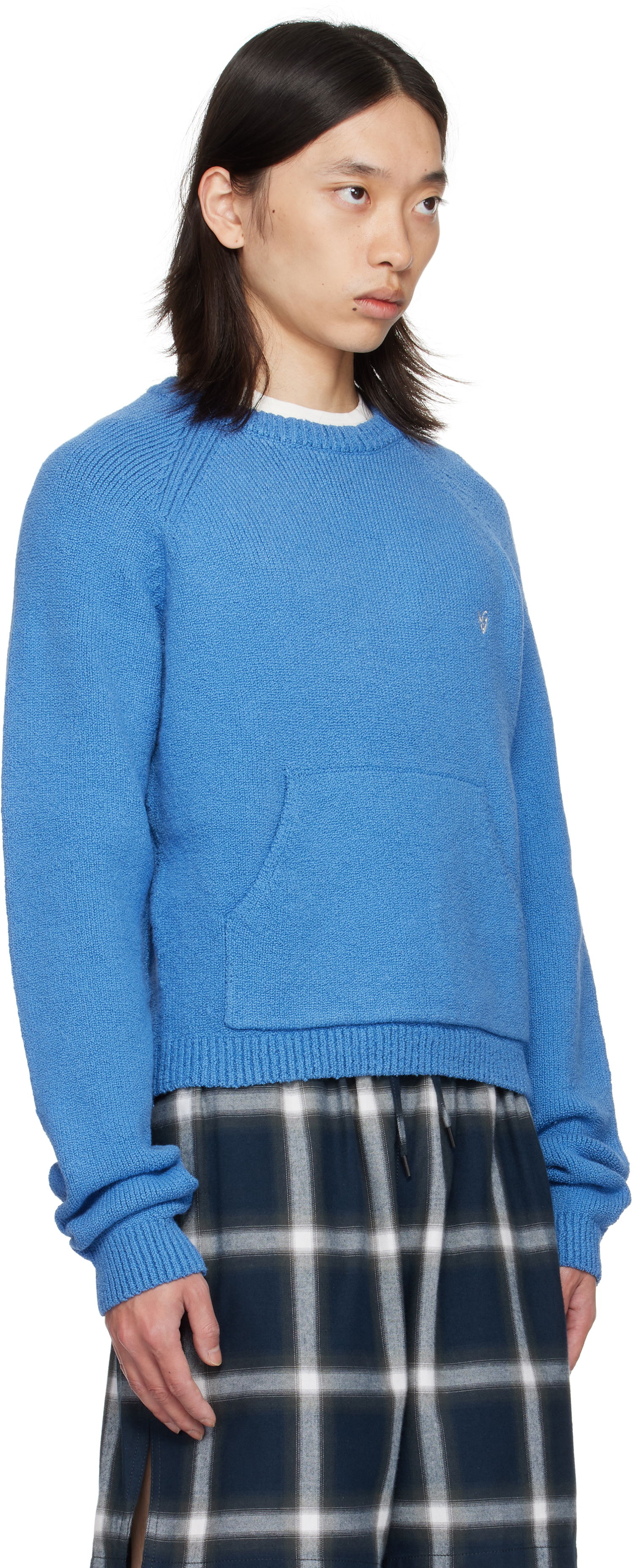 Sweater Acne Studios Blue Crewneck Sweater Blå | B60382-, 1