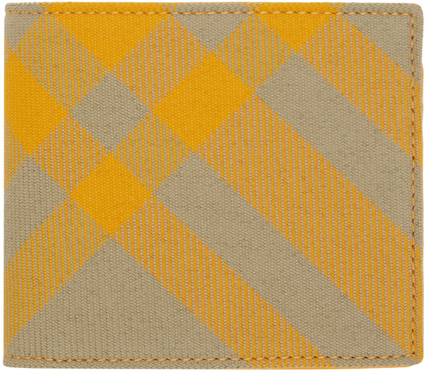 Plånbok Burberry Check Bifold Wallet Beige | 8078358