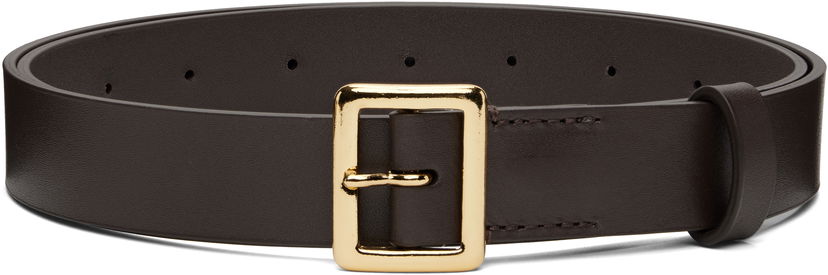 Bälten AURALEE AURALEE Square Buckle Belt Brun | A00B06RP