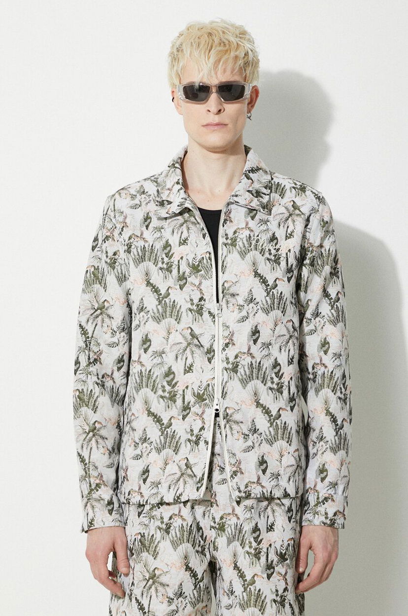 Vindjacka Pleasures Parrot Work Jacket Grön | P24SP028.GREY