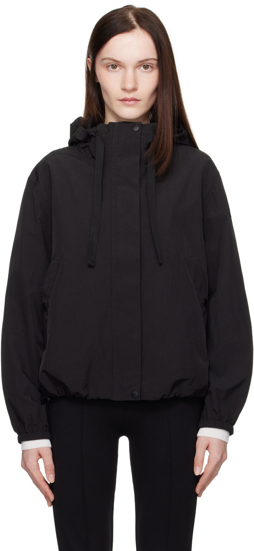 Vindjacka KENZO 'Boke Flower 2.0' Short Hooded Jacket Svart | FF52OU1419NF
