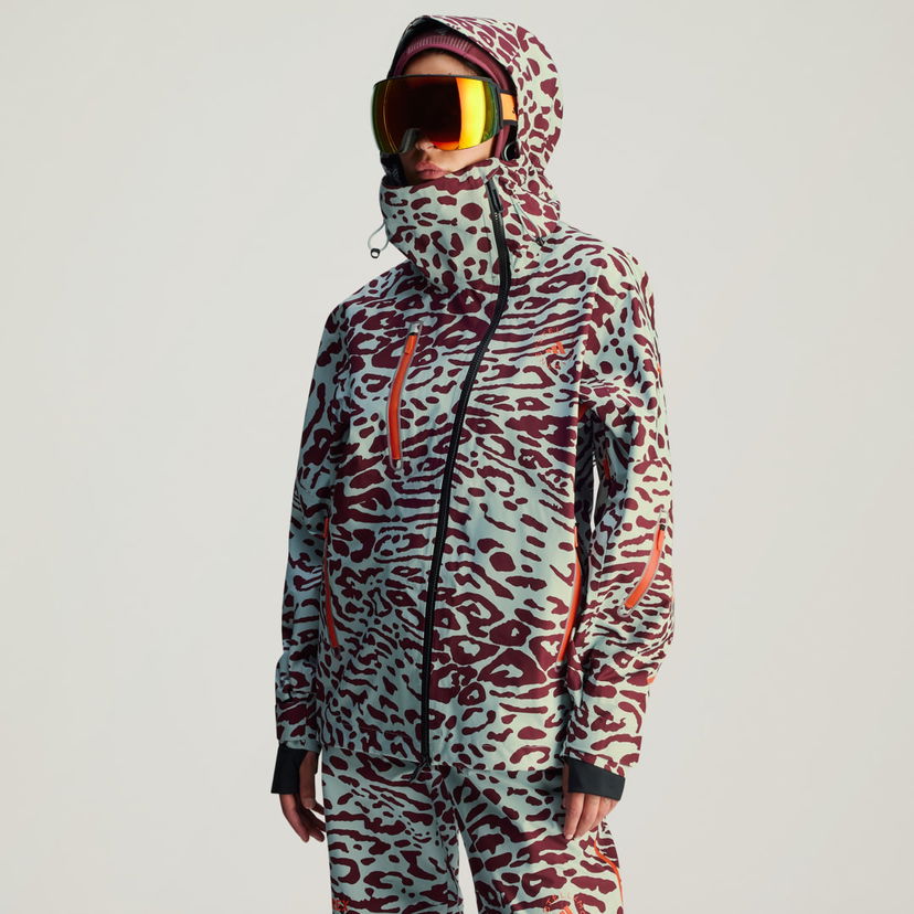 Parkas adidas Performance Women's Leopard Print Hooded Ski Jacket Flerfärgad | IW3867
