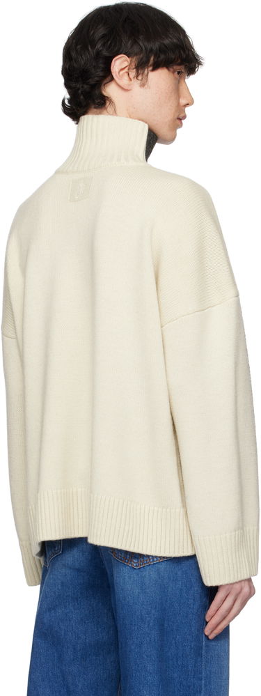 Sweater JW Anderson JW Anderson Dual Tone Turtleneck with Patch Pocket Grå | KW1308-YN0367, 2