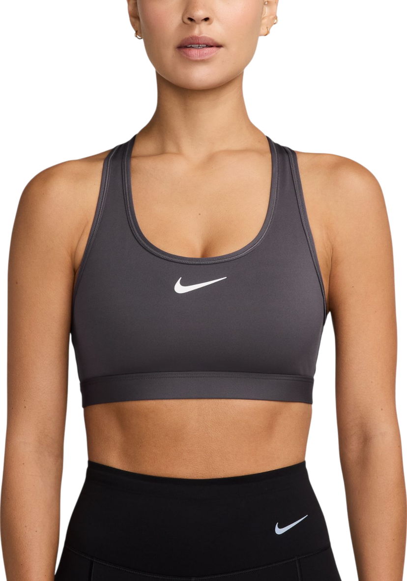 Behå Nike Swoosh Medium Support Sports Bra Grå | dx6821-036