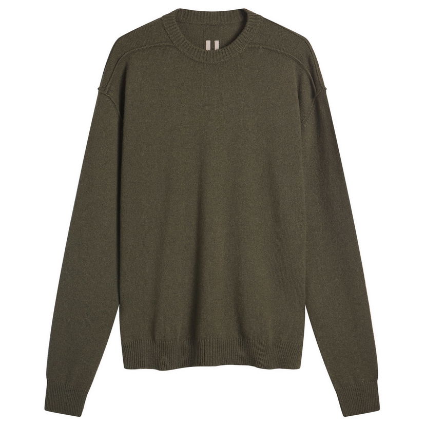 Sweater Rick Owens Rick Owens Knit Crew Sweater Grön | RU02E1684-WSBR-25