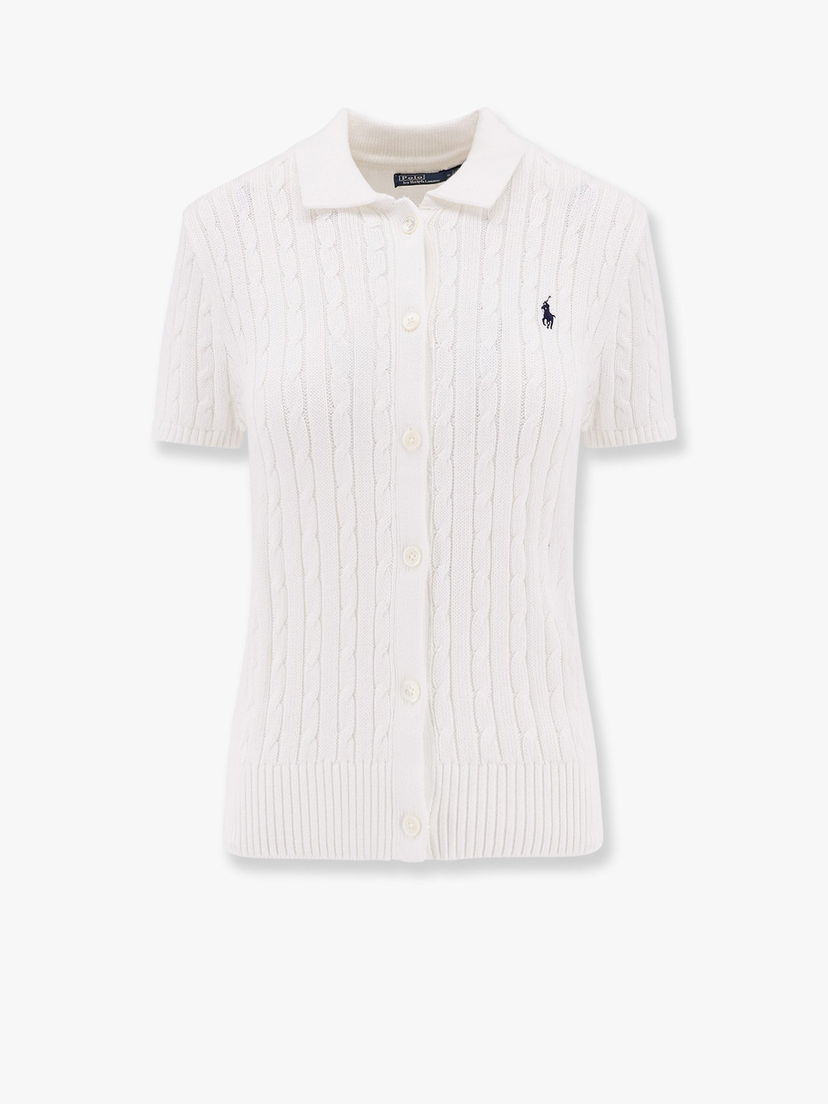 Sweater Polo by Ralph Lauren Cable-Knit Cotton-Blend Cardigan by Polo Ralph Lauren Vit | 211963486001