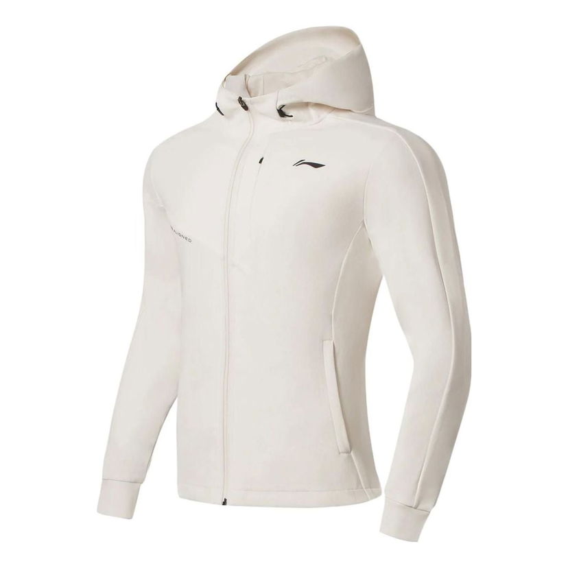 Vindjacka Li-Ning Training Logo Printing Jacket Vit | AWDS627-9