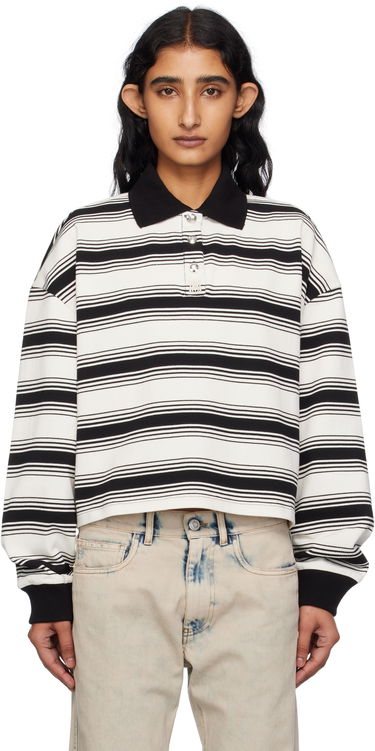 Polotröja AMIRI AMIRI MA Stripe Oversized Polo Vit | AWJYPO1008, 0
