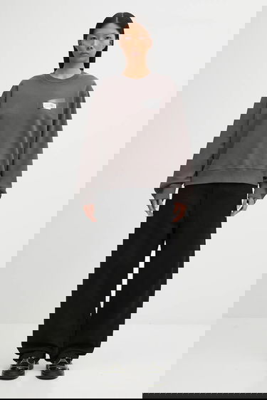 Sweatshirt Maison Margiela MM6 Maison Margiela Crewneck Sweatshirt with Appliqué Grå | S62GU0143.M25024.810, 4