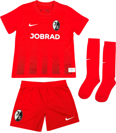 Jersey Nike Dri-FIT SC Freiburg 2025/26 Third Little Kids' Soccer Jersey Set Röd | 6scfcd2244-657, 0