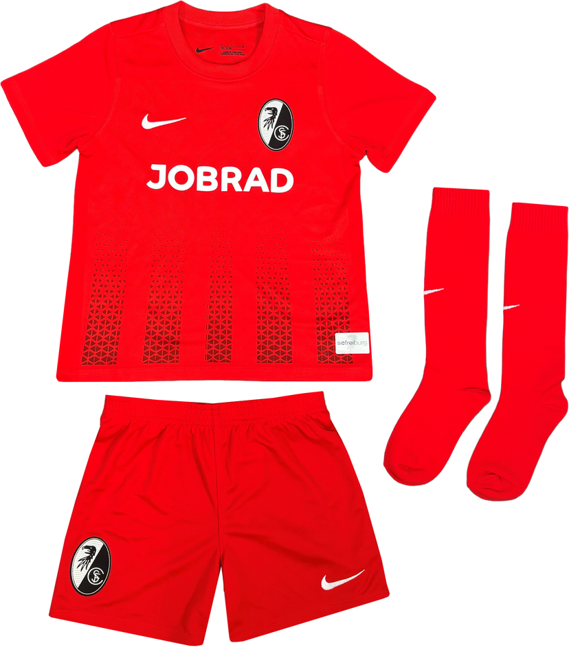 Jersey Nike Dri-FIT SC Freiburg 2025/26 Third Little Kids' Soccer Jersey Set Röd | 6scfcd2244-657