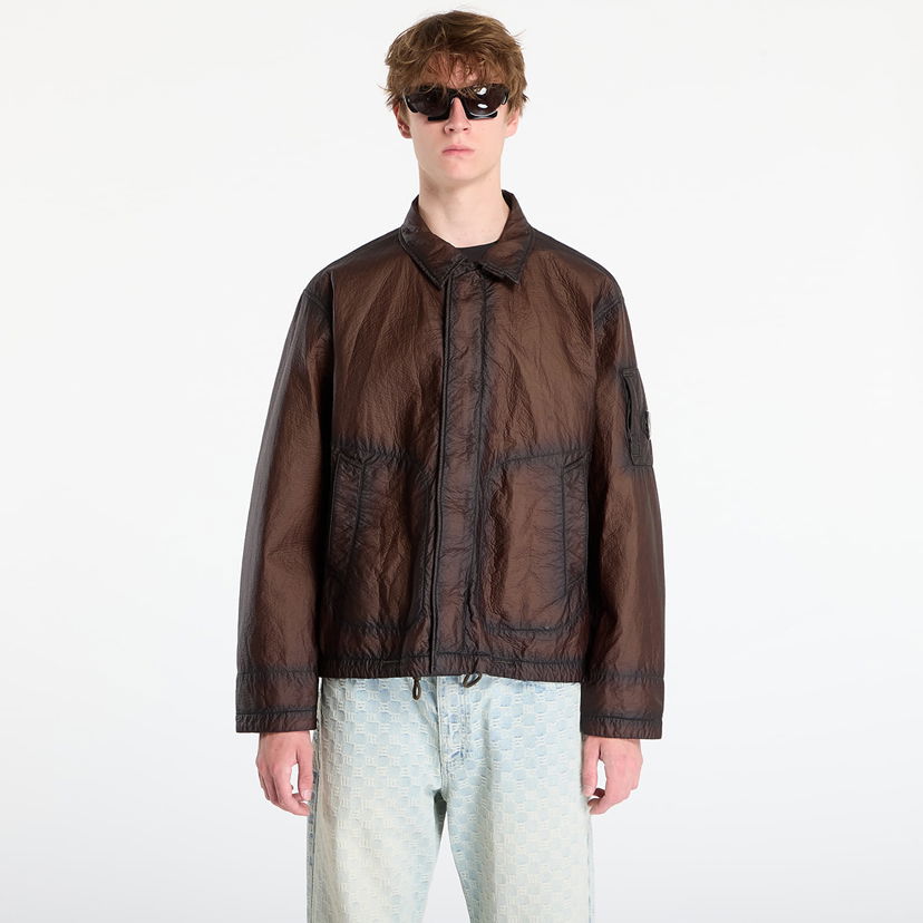 Jacka C.P. Company Feltro Bi-Film Short Jacket Ivy Green Metallisk | 19CMOW221A110403G-683