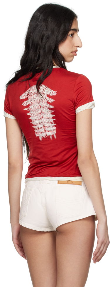 T-shirt Jean Paul Gaultier Jean Paul Gaultier 'The Tattoo' T-Shirt Röd | 25/34-F-TS111I-J089-3003, 2
