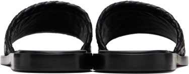 Sneakers och skor Bottega Veneta Bottega Veneta Elio Woven Leather Slides Svart | 838348V2ED01000, 1