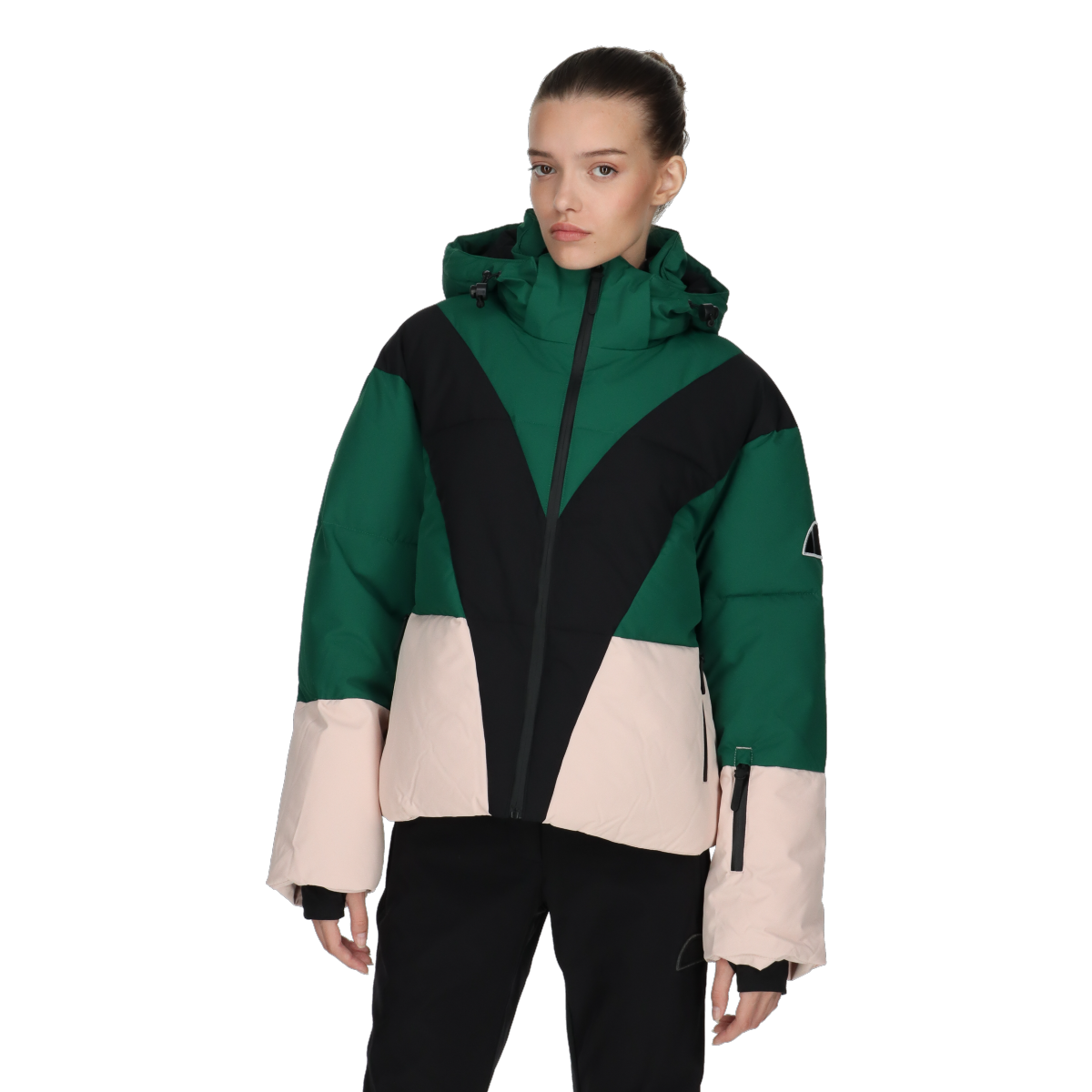 Pufferjacka Ellesse VICTORIA Color Block Puffer Jacket with Hood Flerfärgad | ELA233F513-6U, 0