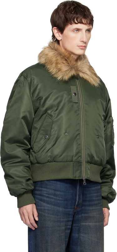 Bomberjacka Andersson Bell Fur Collar MA-1 Bomber Jacket Grön | awa737u, 1