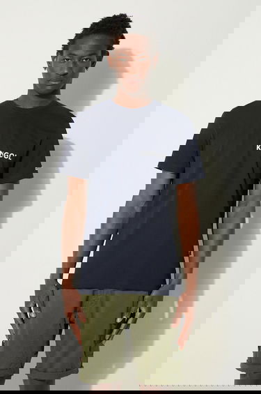 T-shirt Kangol Heritage Basic T-Shirt With Print Blå | KLHB003, 3