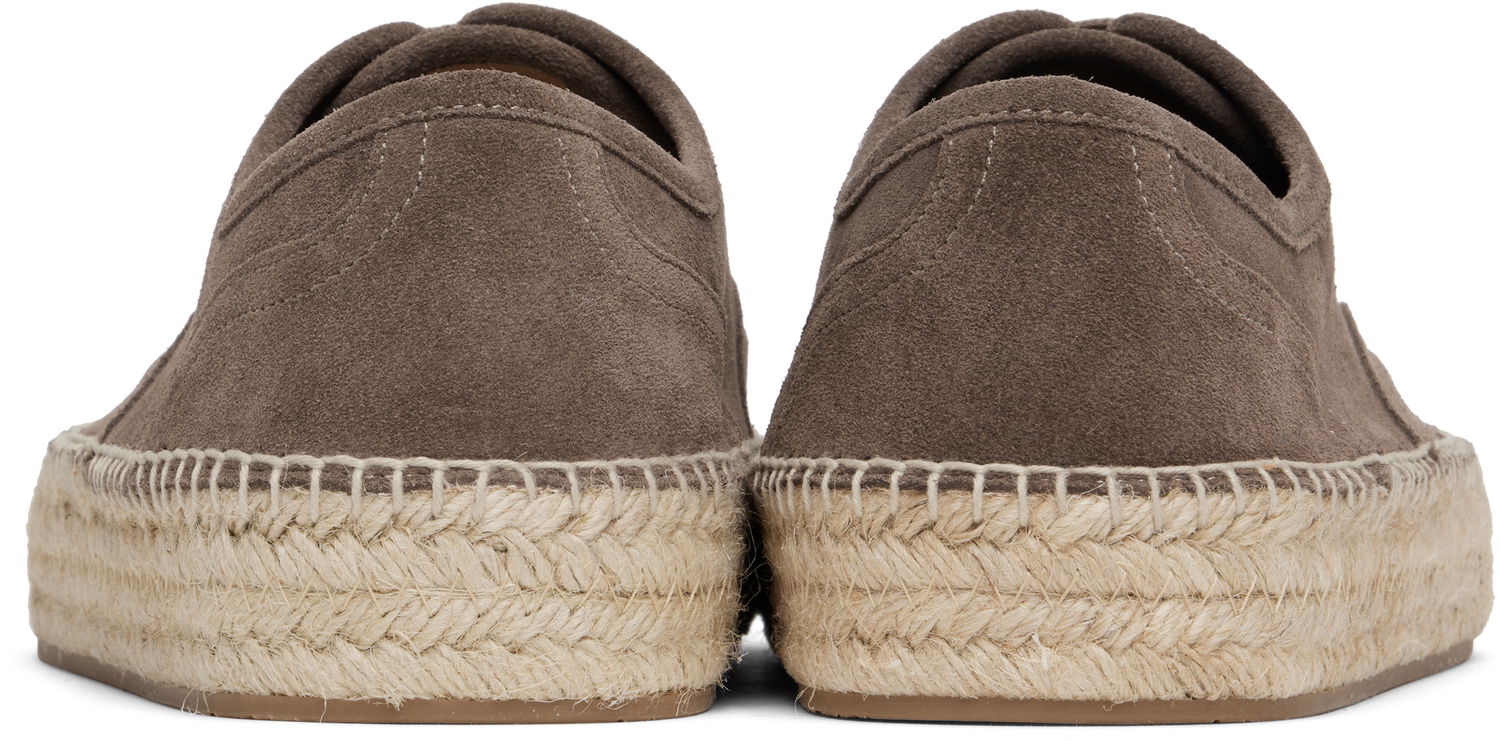 Kläder JW Anderson JW Anderson Lace-Front Platform Espadrilles Grå | SE0031-LA0240, 1