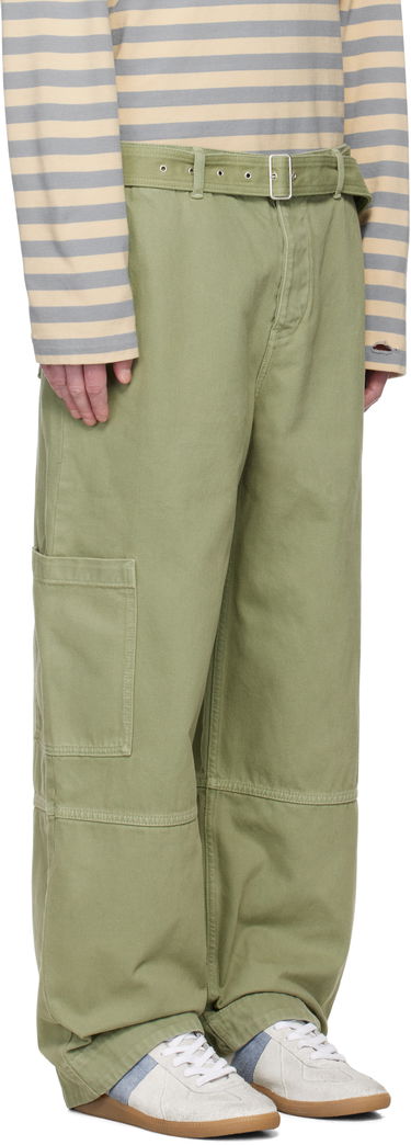 Cargo byxor MAISON KITSUNÉ Belted Utility Denim Cargo Pants Grön | OM01104WD4012, 1