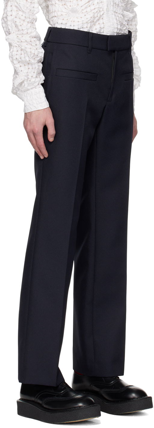 Byxor Courrèges Courrèges Creased Trousers Mörkblå | 123CPA111PL0056, 1