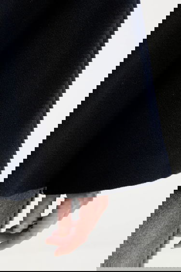 Jacka Samsoe Samsoe ALMA Wool Cape Jacket Mörkblå | F23300184, 5