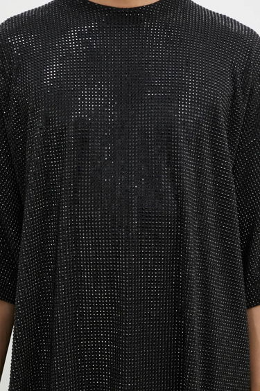 T-shirt VETEMENTS Iced-Out Oversized T-Shirt Svart | UA66TR900B, 3
