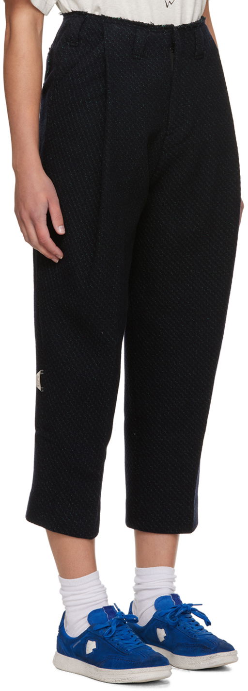 Byxor ADER ERROR Raw Edge Cropped Trousers Svart | BMADFWSA0201BK, 1