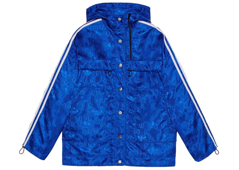 Bomberjacka Gucci adidas x Bomber Jacket Cobalt Blue Blå | 702298 ZAJFW 4153