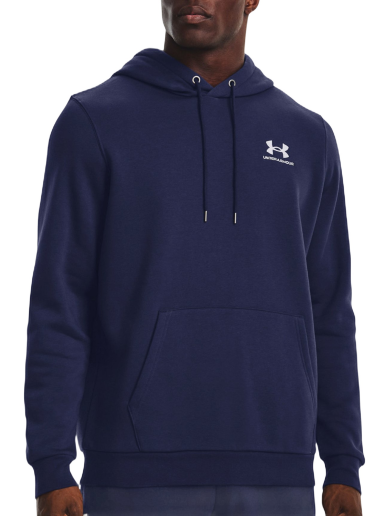 Sweatshirt Under Armour Hoodie Essential Fleece Mörkblå | 1373880-410