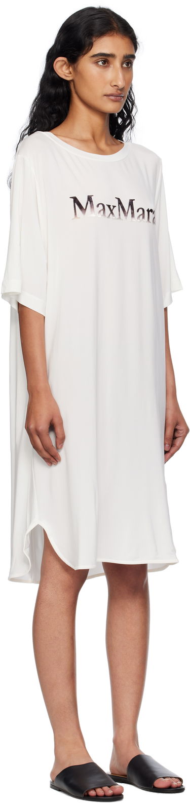 Klä Max Mara Max Mara Luna T-Shirt Minidress Vit | 2516621039600, 1