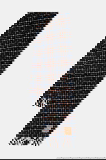 Halsduk GANNI Double Face Wool Check Scarf Flerfärgad | A6933, 0