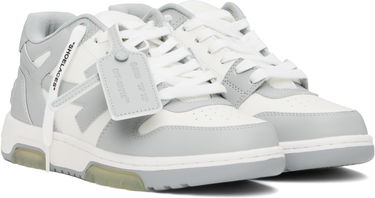 Sneakers och skor Off-White Out Of Office Calf Leather "White Grey" Grå | OMIA189C99-LEA007-0109, 3