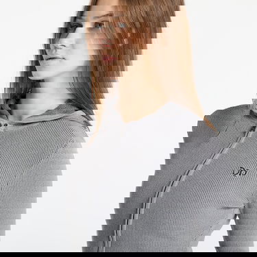 Sweater DAILY PAPER Daily Paper Women's Rib Knit Hoodie Grå | 2511085, 1