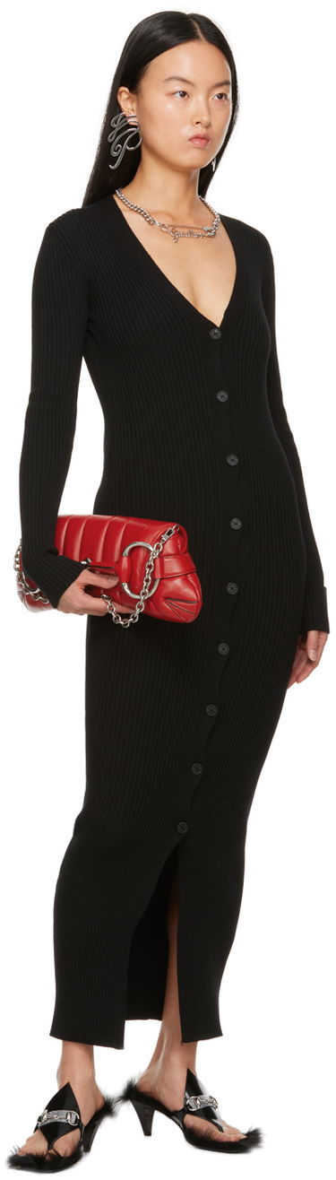 Klä Jean Paul Gaultier Jean Paul Gaultier Eiffel Tower Maxi Cardigan Svart | 23/15-F-RO081P-M057-00, 3