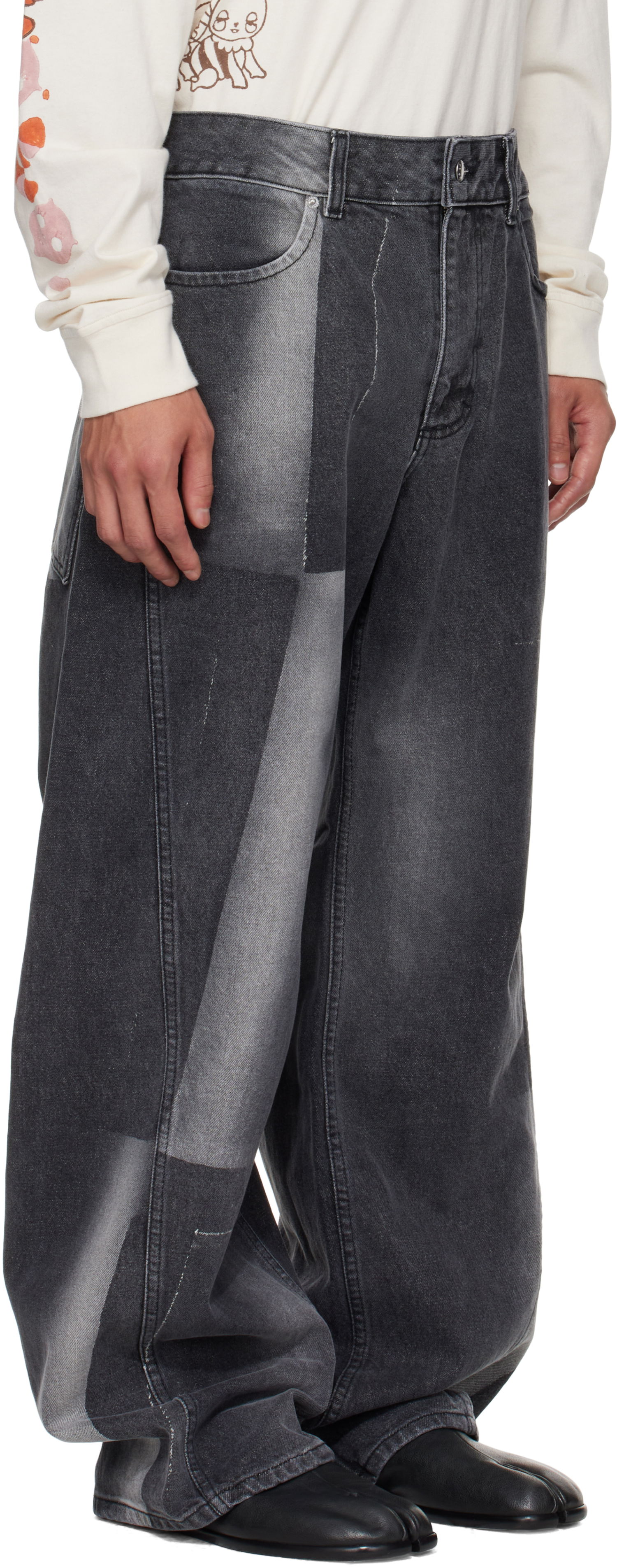 Jeans Eckhaus Latta Eckhaus Latta Bend Jeans Svart | 1225-EL-PF25-SF, 1