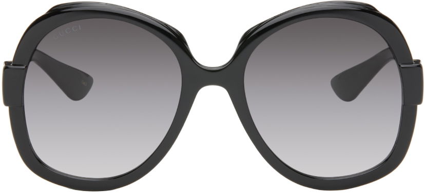 Solglasögon Gucci Black Oversized Sunglasses Svart | GG1432S-001