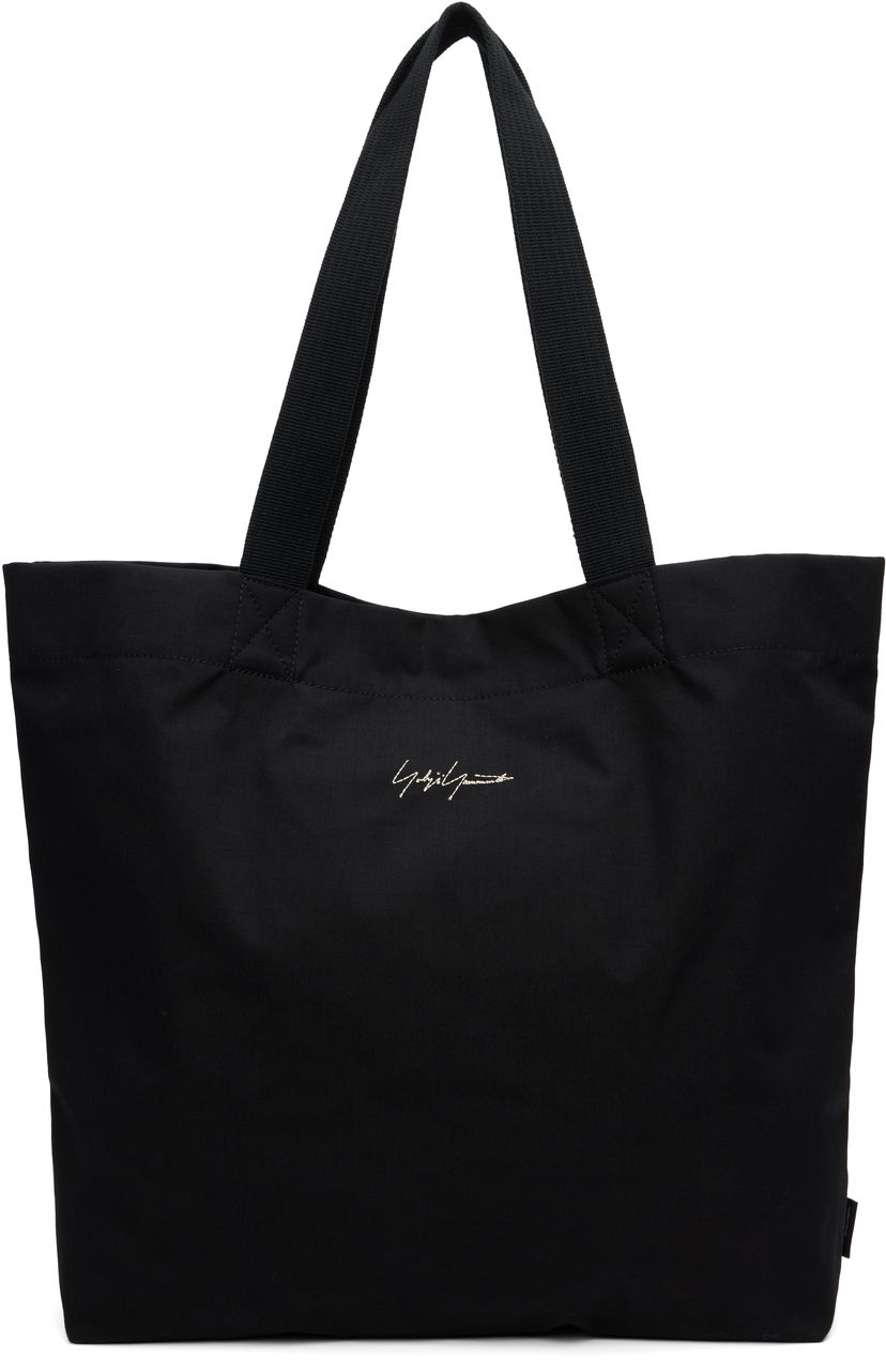 Tygpåse Yohji Yamamoto Y-3 KURO Canvas Tote Bag Svart | JZ0916