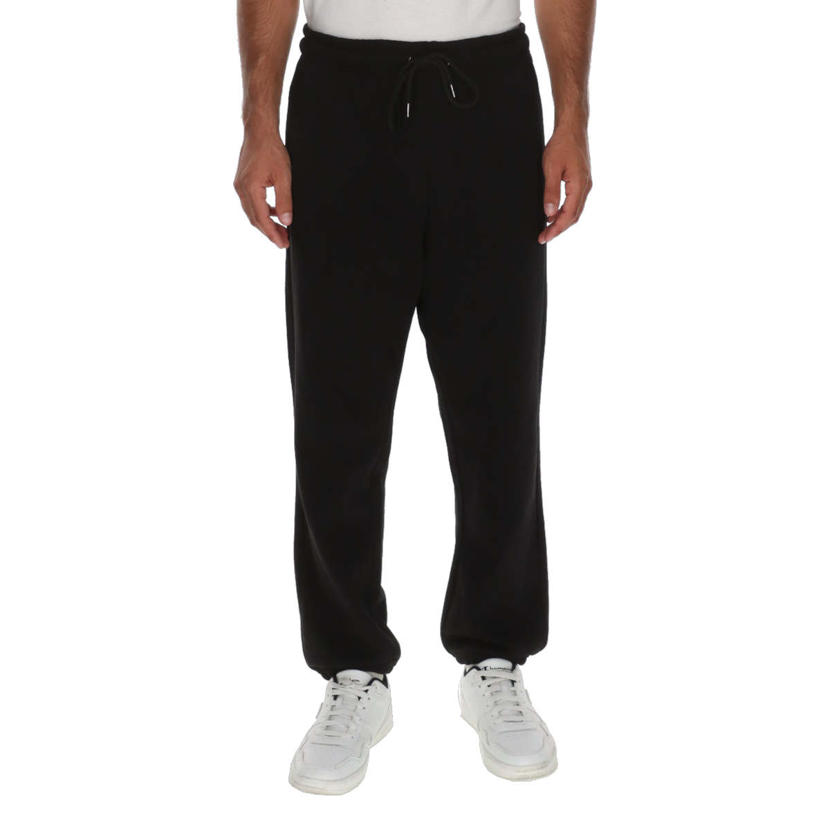 Träningsbyxor Champion Retro Sport Drawstring Sweatpants Svart | CHA253M104-01, 0