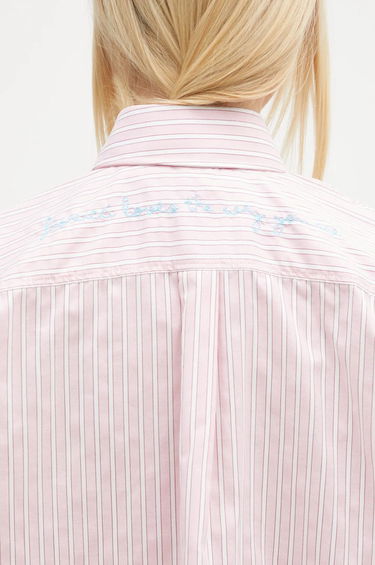 Skjorta Fiorucci Striped Balloon Sleeve Shirt Rosa | W01FPTLO170CO01PN03, 4