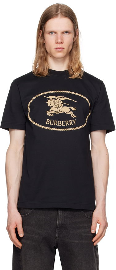 T-shirt Burberry Burberry Knight Stamp T-Shirt Svart | 8110953, 0