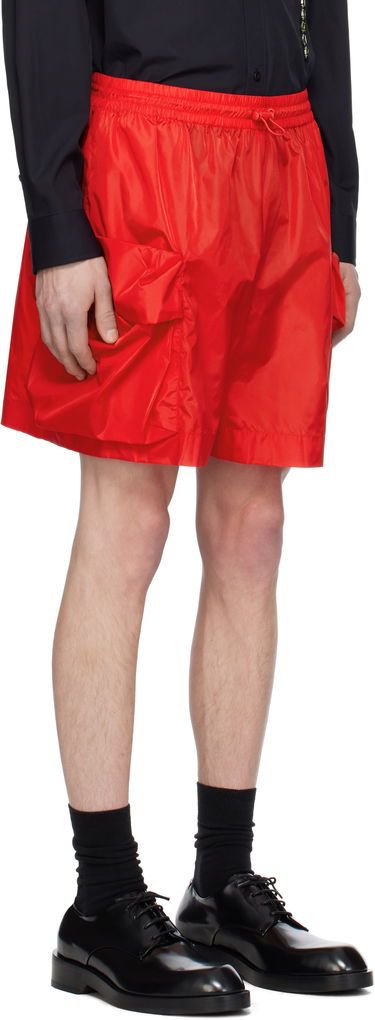 Shorts Simone Rocha Simone Rocha Cargo Flap Pocket Drawstring Shorts Röd | 4135 1067, 1
