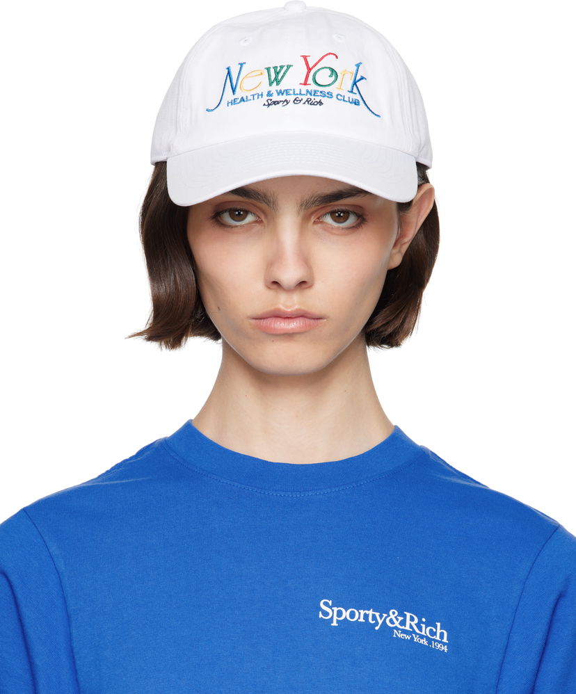 Keps Sporty & Rich Sporty & Rich NY 94 Health & Wellness Club Cap Vit | AC040622034WH57