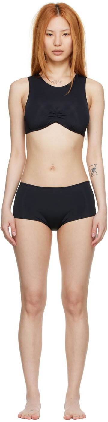 Badkläder Collina Strada Collina Strada Recycled Nylon Bikini Svart | XX2119