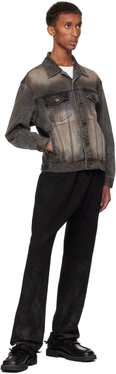 Jacka We11done We11done Washed Denim Jacket Grå | WD-DJ3-24-315-U-BK, 3