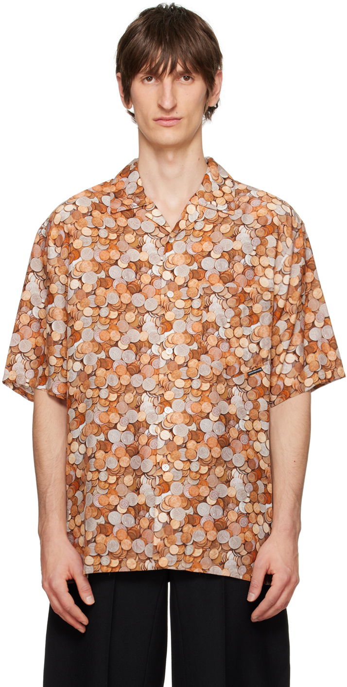 Skjorta Alexander Wang Coin Shirt Orange | UWC1241699