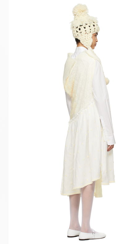 Klä Comme des Garçons Comme Des Garçons Paneled Midi Dress Vit | TN-O004-051, 2