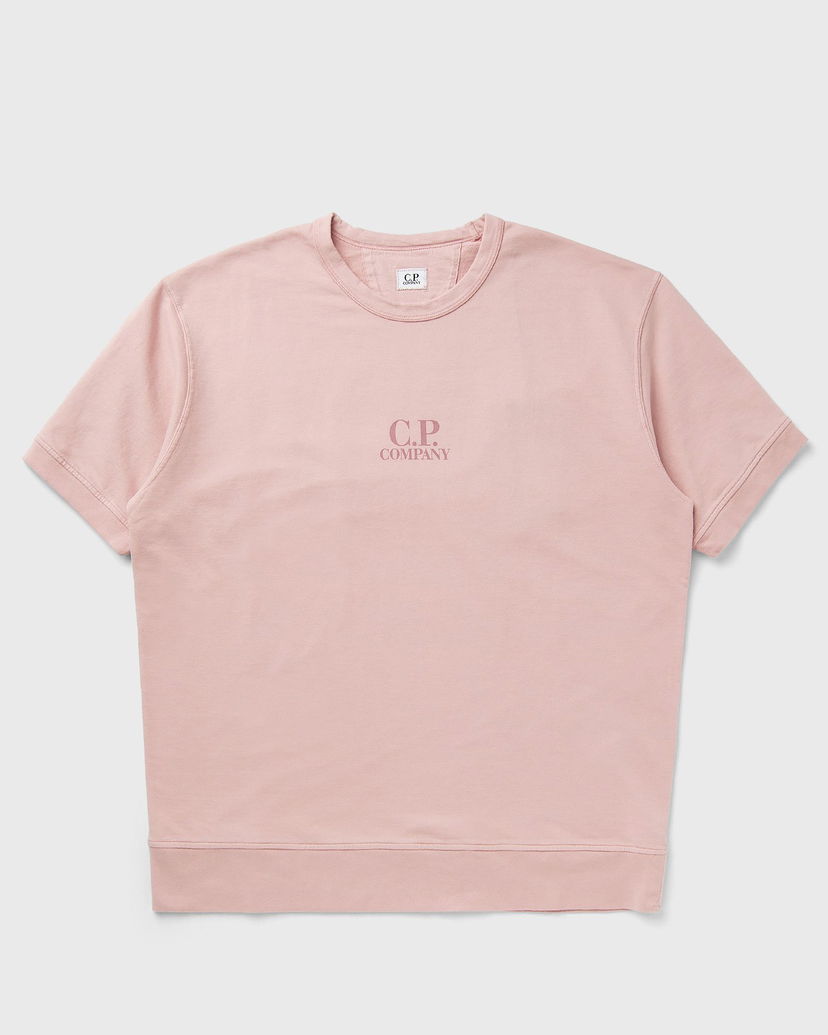 Sweatshirt C.P. Company C.P. Company Short Sleeve Fleece Sweatshirt Rosa | 18CMSS159A002246G-520